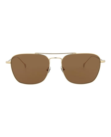 Square-Frame Metal Sunglasses