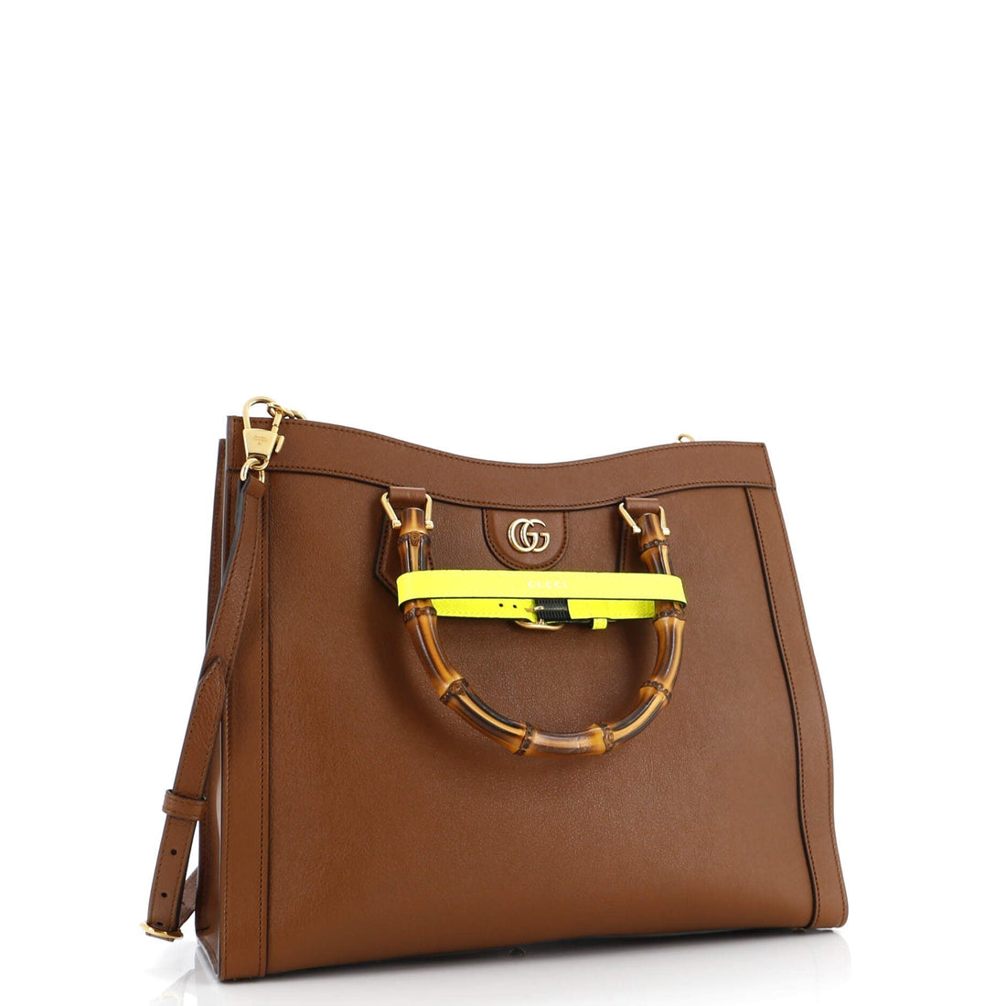 Diana NM Bamboo Handle Tote Leather Medium
