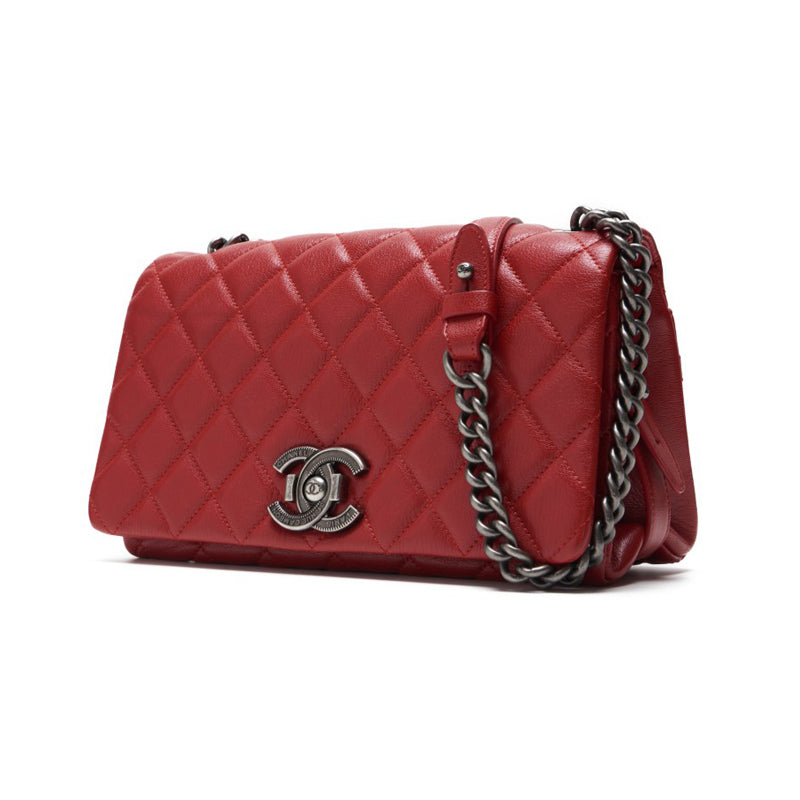 Chanel Matrasse Full Flap Chain Shoulder Caviar S Red (Silver G) Shoulder Bag  Shoulder Bag Ladies Shoulder Bag Hybrid ? Ship? Dutch Shark Online