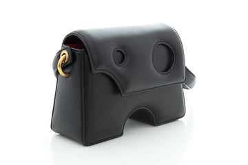 Off White Black Burrow Leather Handbag