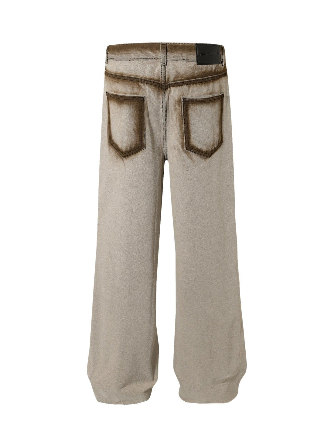 Makersluxe Vintage Distressed Washed Jeans - 2160