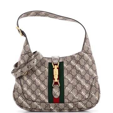 x Balenciaga The Hacker Project Jackie 1961 Hobo GG Coated Canvas Small