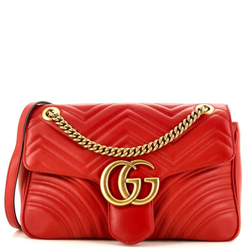 GG Marmont Flap Bag Matelasse Leather Medium