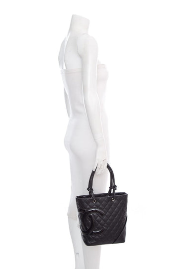 Chanel 2005/06 Black Ligne Cambon Quilted Handbag