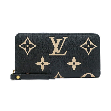 Louis Vuitton  Wallet Long Wallet Black Beige Black Thin Tea M80481  Vial Monogram Emplant