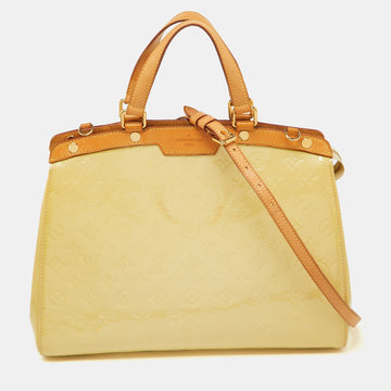 Louis Vuitton Blanc Corail Monogram Vernis Brea Gm Bag