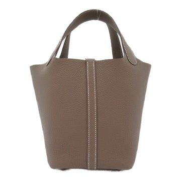Hermes Picotin Lock PM Etoupe Handbag Handbag Handbag Leather ant  Bejewel