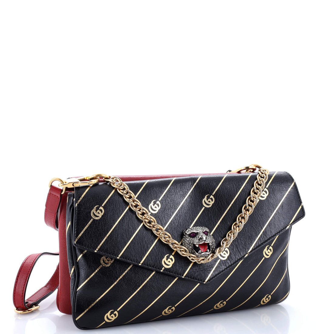 Thiara Double Shoulder Bag Printed Leather Medium