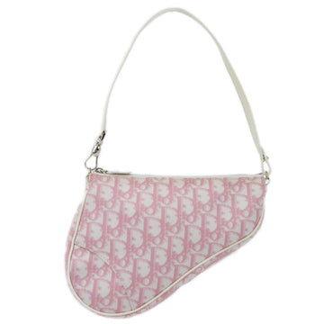 Christian Dior 2003 Pink PVC Trotter Saddle Handbag