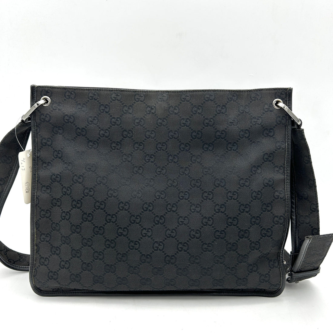 Gucci Black GG Canvas Crossbody Bag gu9909cc