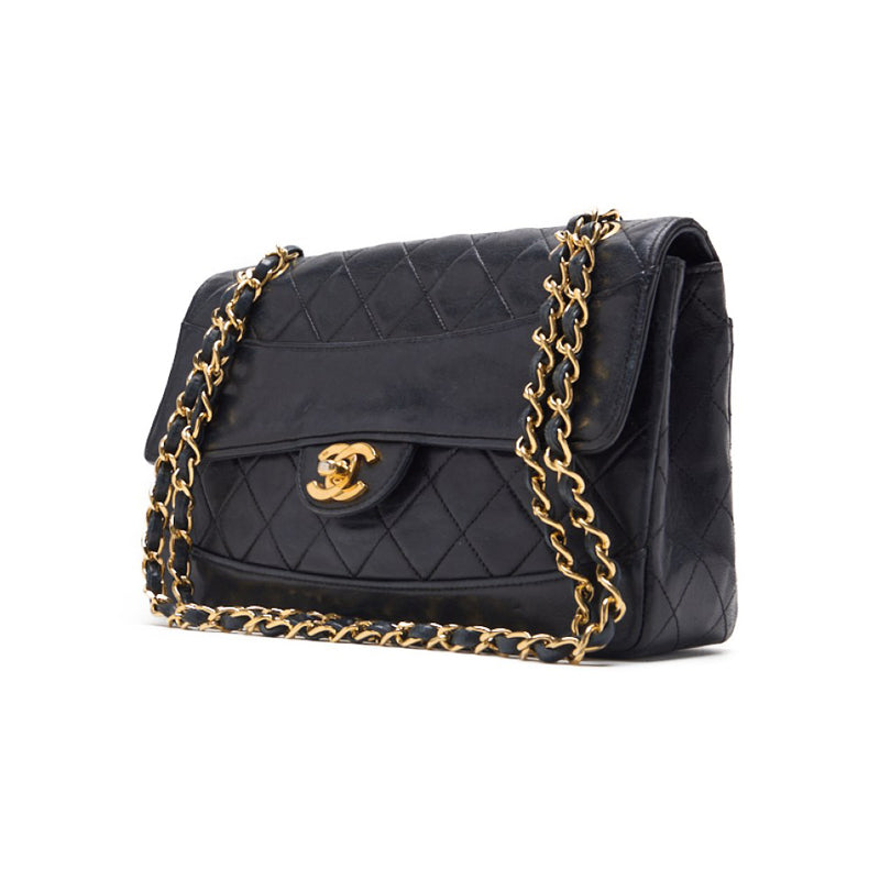 Chanel Matrasse Turn-Lock  Flap Chain Shoulder  Black  Shoulder Bag  Shoulder Bag Ladies Shoulder Bag Hybrid ? Ship??SS? E-