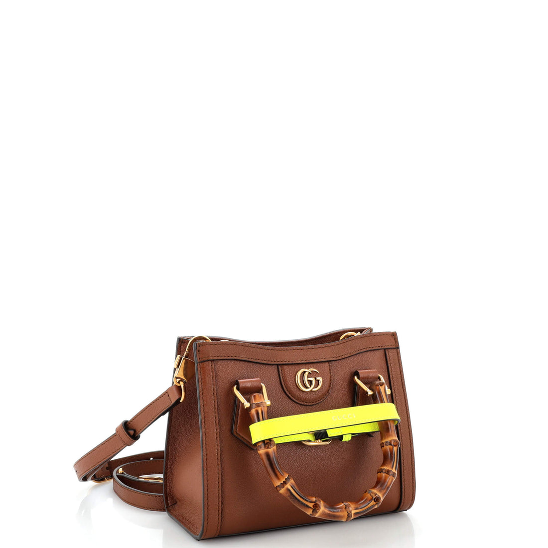 Diana NM Bamboo Handle Tote Leather Mini