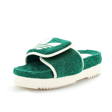 x Adidas Women's Platform Slide Sandals Terry Cloth