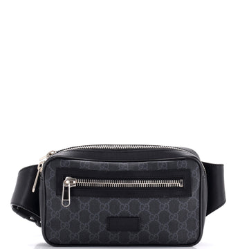 Soft Zip Belt Bag GG Coated Canvas Small