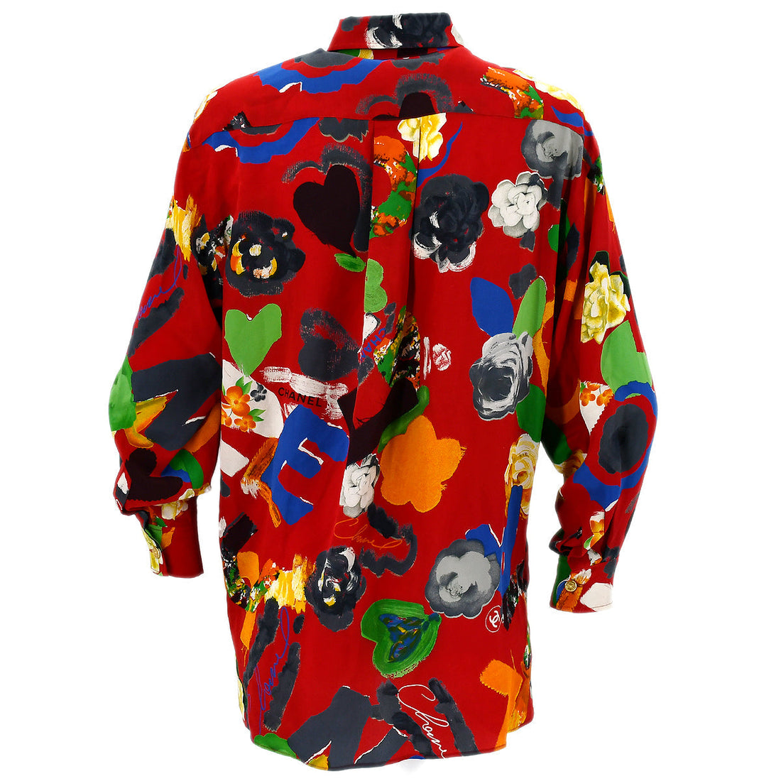 Chanel Spring 1992 floral-print shirt #40