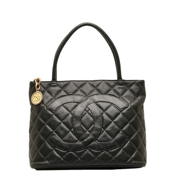 CHANEL CHANEL MATRESSE TORTE BAG CABIA SKIN BLACK