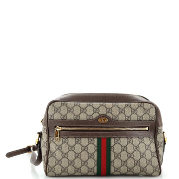 Ophidia Shoulder Bag GG Coated Canvas Small