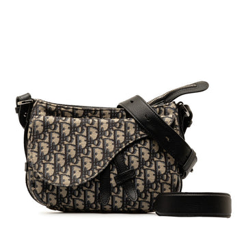 Dior Trotter Saddle Pouch  Shoulder Bag Beach Black Leather   Dior