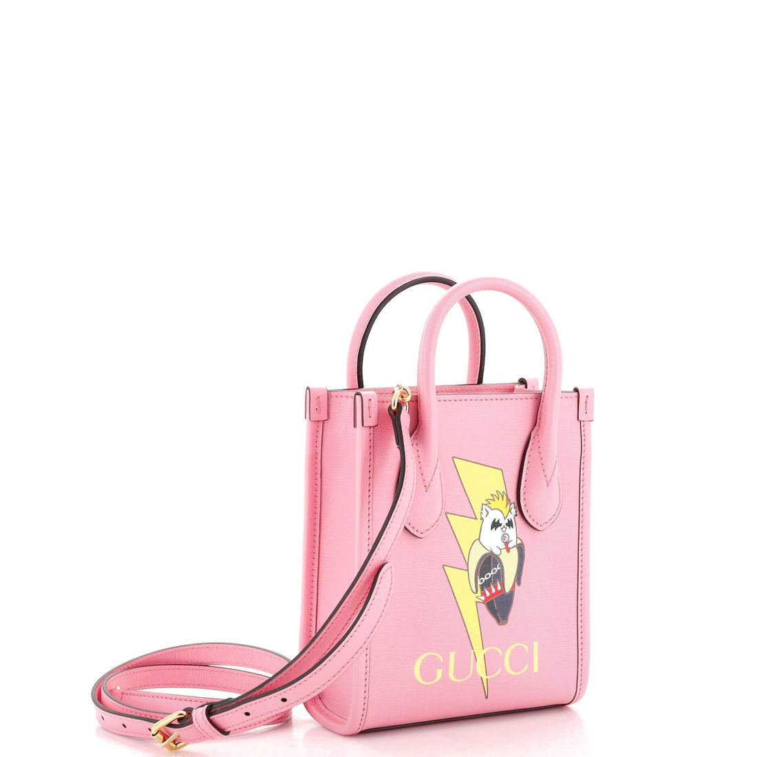 Vertical Tote Printed Leather Mini