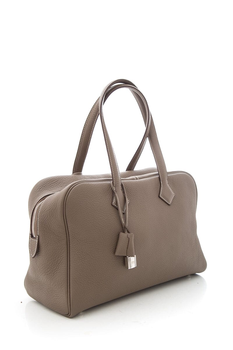 Hermès Grey 35 CM Victoria Handbag