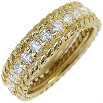 Christian Dior Dior 6.5 . Ring Ring K18 Yellow G  Diamond  4.4g  ?? A Ranking  Cl