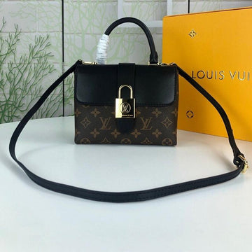 Makersluxe - Locky Bb Lona Monogram Bag Black