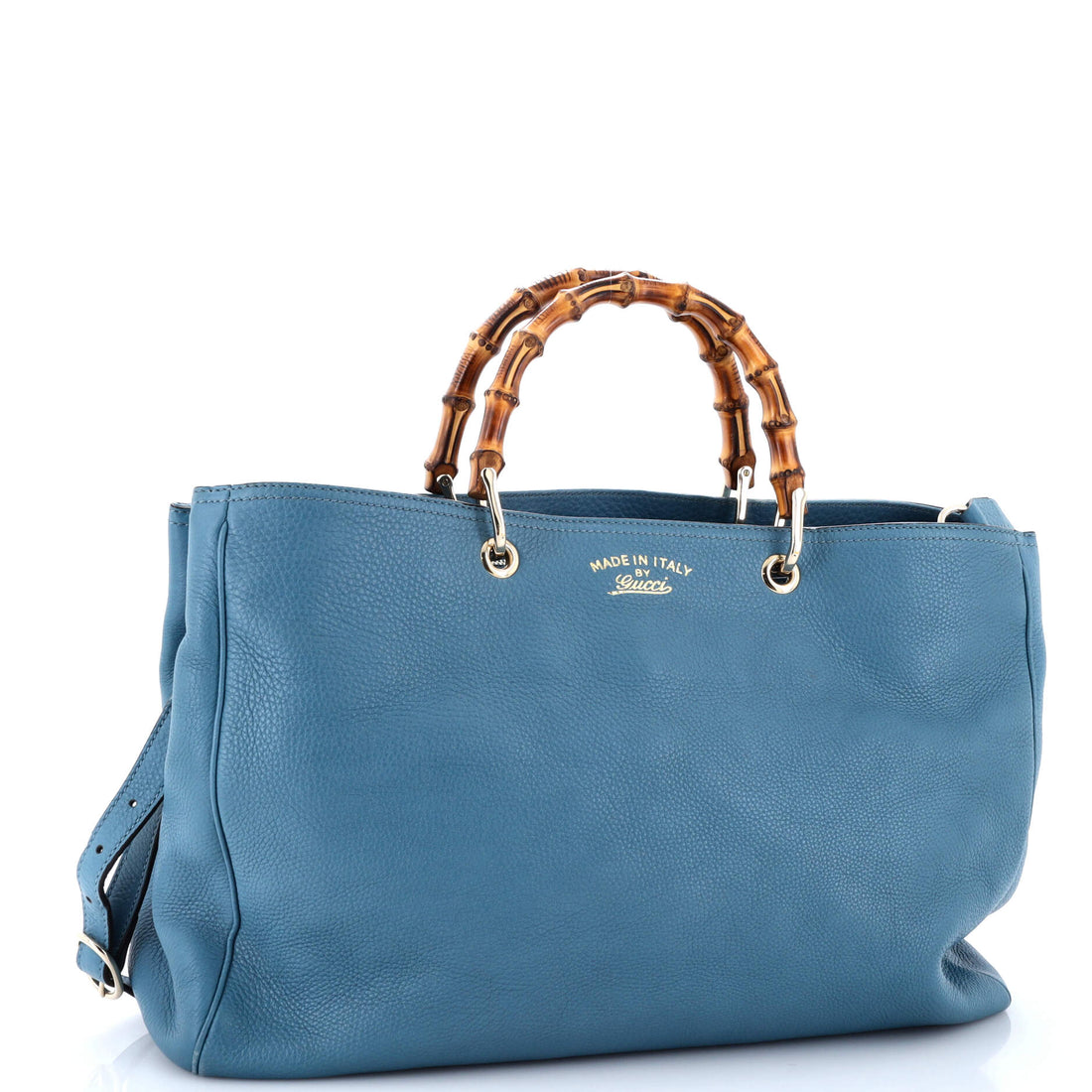 Bamboo Shopper Tote Leather Large