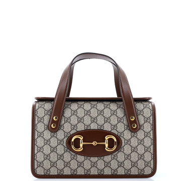 Horsebit 1955 Boston Bag GG Coated Canvas Small