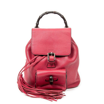 Small Bamboo Tassel Backpack