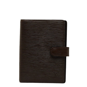 Louis Vuitton Epic Agenda PM Handbook Cover Book Cover R2005D Mokka Brown Leather Ladies Louis Vuitton