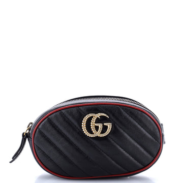 GG Marmont Belt Bag Diagonal Quilted Leather