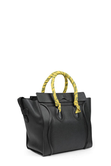 Mini Luggage Black with Handle Wraps