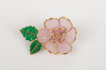 Broche / pendentif en pâte de verre Augustine