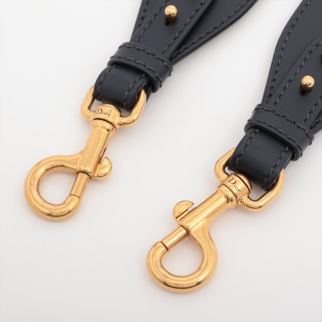Dior Shoulder Strap Fabric  Leather × GP Navy Navi