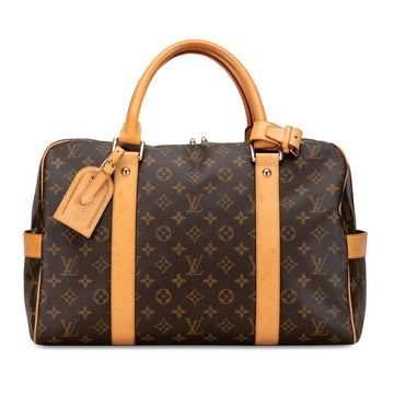 Louis Vuitton Monogram Carryr Boston Bag M40074 Brown PVC Leather  Louis Vuitton