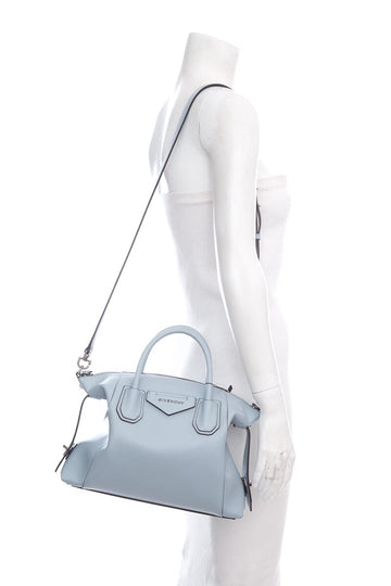 Givenchy Blue Calfskin Soft Antigona Handbag