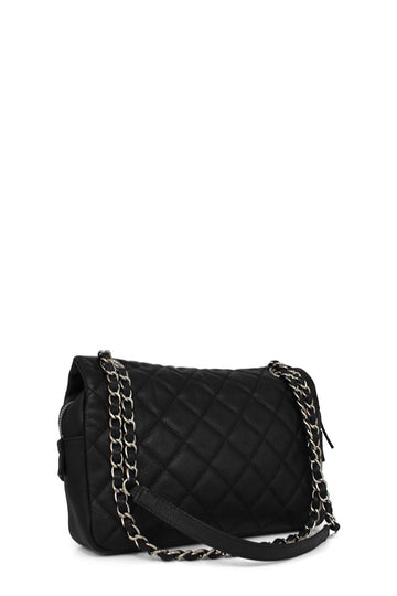 Medium Caviar Easy Flap Black
