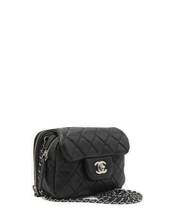 Ultimate Stitch Mini Flap Bag Black