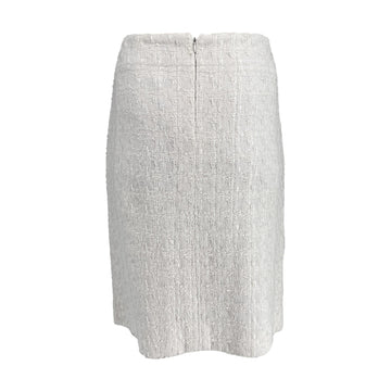Chanel White Tweed Skirt