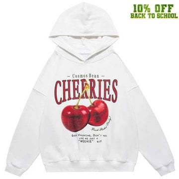 Makersluxe® Chic Pullover Hoodie Cherries