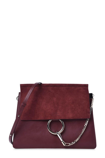 Medium Faye Bag Plum Red
