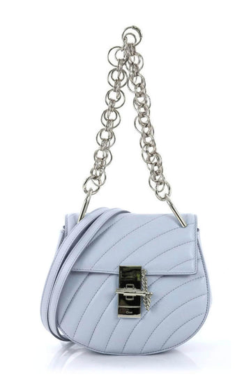 Mini Drew Bijou Bag Blue Grey
