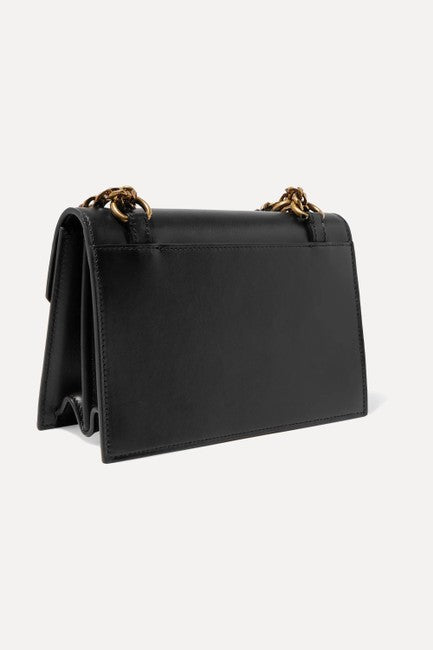 Christian Louboutin Women Mini Elisa Black Leather Shoulder Bag