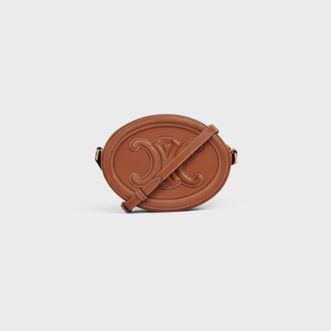 OVAL SHOULDER BAG IN TRIOMPHE