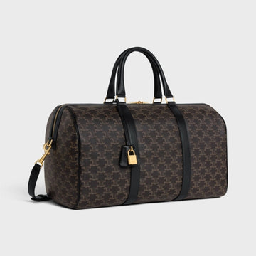 MEDIUM TRAVEL BAG IN TRIOMPHE CANVAS AND CALFSKIN