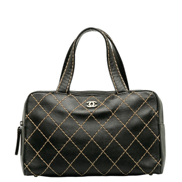 CHANEL CHANEL BOSTON SHOPPING BAG BLACK LADY SHOPPING MARKET SHOPPING