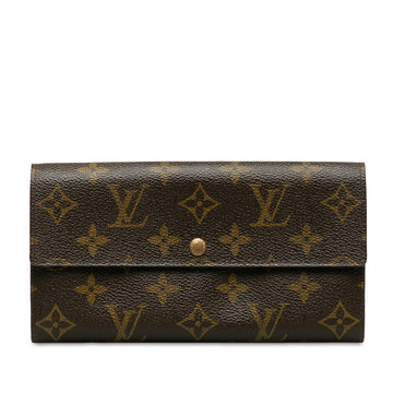 Louis Vuitton Monogram M61726 Long Wallet PVC/Leather Brown
