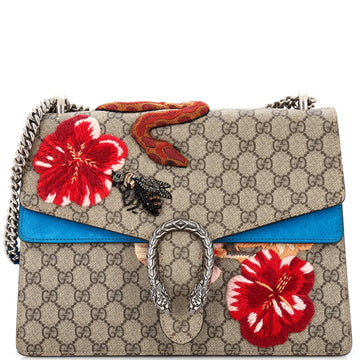 Dionysus Bag Embroidered GG Coated Canvas Medium