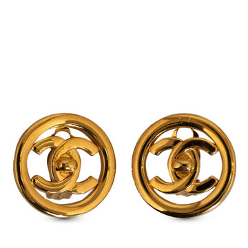 Chanel Vintage Cocomark Turn-Rock Earring Gold   Chanel