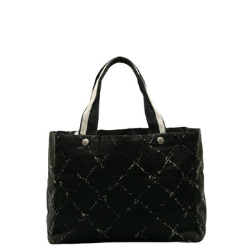 Chanel  Travel Line  Tooth Bag houlder Bag Black Nylon Lady Chanel